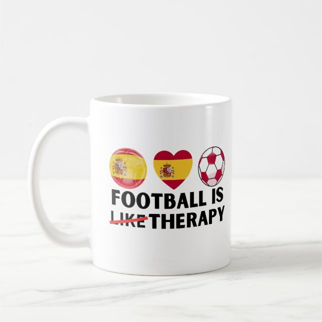 Taza De Café El fútbol español es como la terapia (Izquierda)
