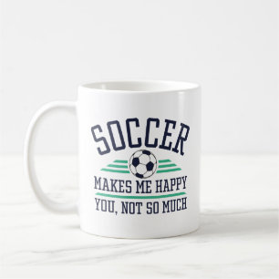 Taza De Café El fútbol me hace feliz no tanto