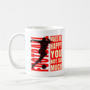 Taza De Café El fútbol me hace feliz no tanto