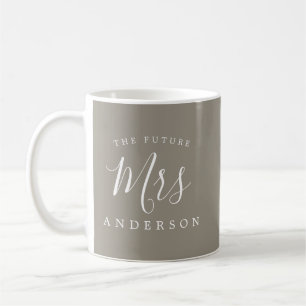 Taza De Café El futuro de la Sra. Gray Engagement Gift Coffee M