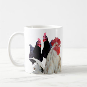 Taza De Café "El gallo blanco y su gallina negra"