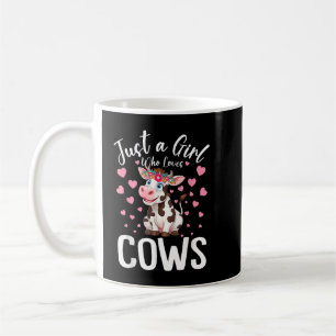 Taza De Café El ganado vacuno ama a las mujeres Chicas sólo una