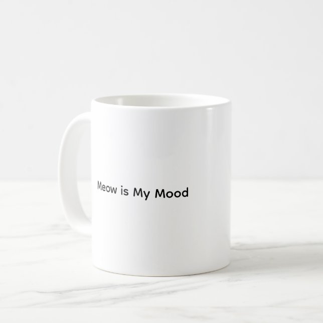 Taza De Café El Gato De Cute Habla Cómodamente. (Anverso izquierdo)