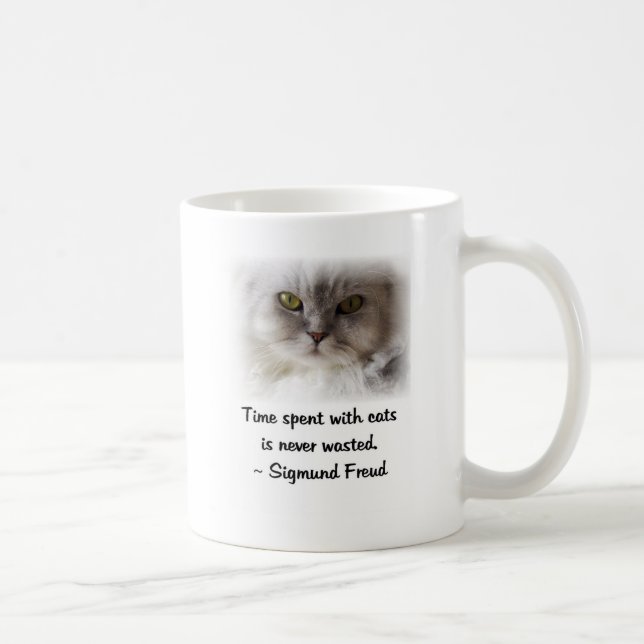 Taza De Café El gato de Freud (Derecha)