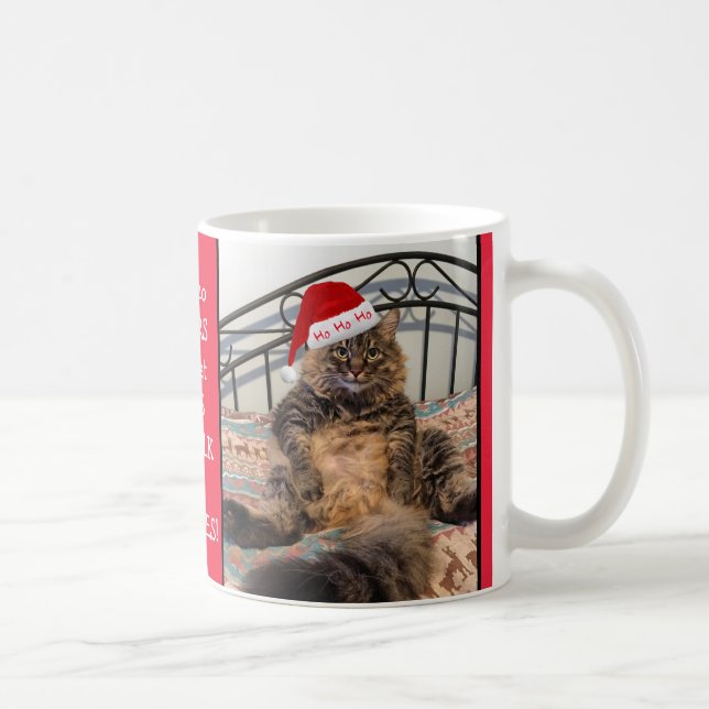 Taza De Café El gato de Santa Gato recibe leche y Navidades de  (Derecha)