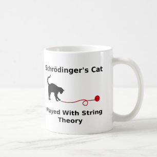Taza De Café El gato de Schrödinger jugado con teoría de la