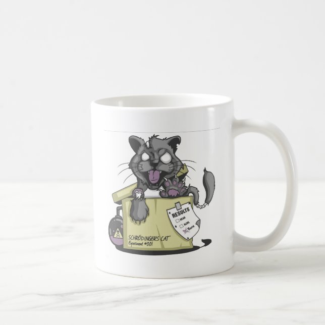Taza De Café El gato de Schrodinger - nuevo (Derecha)
