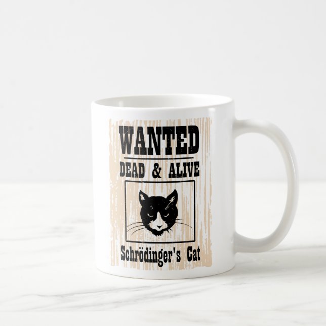Taza De Café El gato de Schrodinger querido (Derecha)