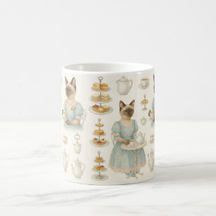Taza De Café El gato está tomando el té de la tarde Londres Ing