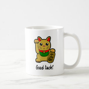 Taza De Café El gato japonés Golden Lucky "Buena suerte"