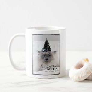 Taza De Café El gato malvado sólo las brujas de atrás pueden co