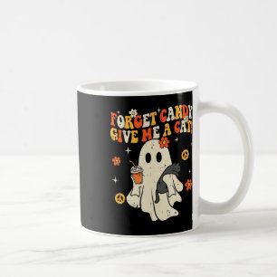 Taza De Café El gato negro de Halloween olvida el dulce me da n