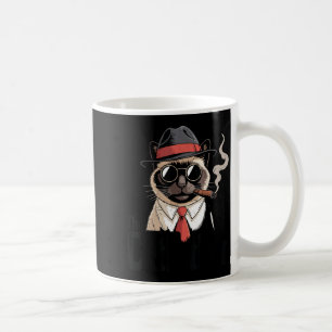 Taza De Café El gato padre Gatos siameses Papá Feliz día del pa