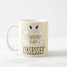 Taza De Café El "gato patéticamente obsesionado"