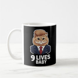 Taza De Café El gato Trump 9 vive a un bebé