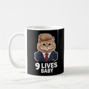 Taza De Café El gato Trump 9 vive a un bebé