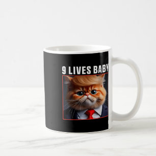 Taza De Café El gato Trump 9 vive al bebé _1