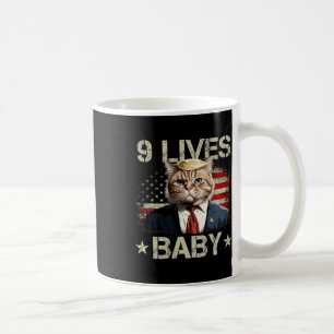 Taza De Café El gato Trump 9 vive al bebé Trump Ganó la victori