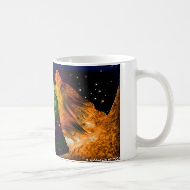 Taza De Café El gemelo flamea la colección (Derecha)