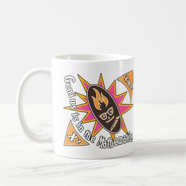 Taza De Café El genio está en las matemáticas (Izquierda)
