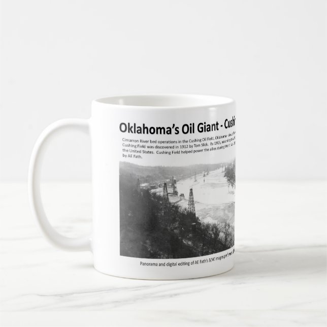 Taza De Café El gigante petrolero de Oklahoma - campo de (Izquierda)