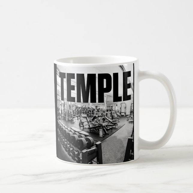 Taza De Café El Gimnasio Es Mi TEMPLO - Motivación De Construcc (Derecha)