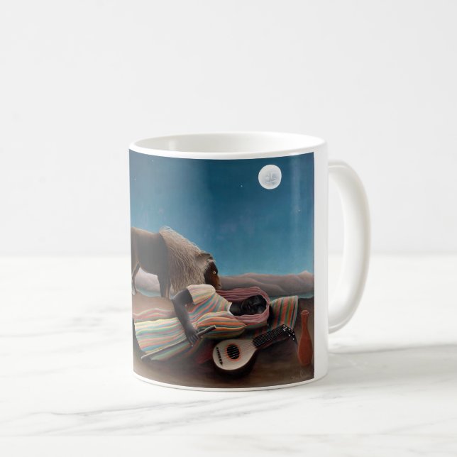 Taza De Café El gitano durmiente, Henri Rousseau (Anverso derecho)