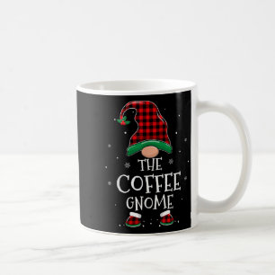 Taza De Café El Gnome del Café Navidad Familia Plaid Cristo