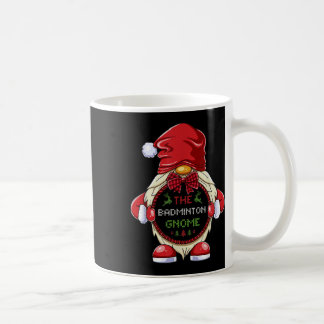 Taza De Café El gnomo de bádminton que combina el grupo familia