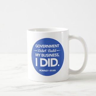 Taza De Café El gobierno no construyó mi botón del negocio