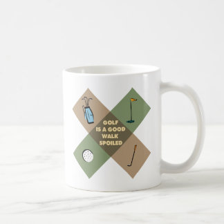 TAZA DE CAFÉ EL GOLF ES UN BUEN PASEO ESTROPEADO