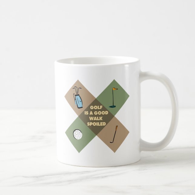 TAZA DE CAFÉ EL GOLF ES UN BUEN PASEO ESTROPEADO (Derecha)