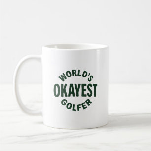 Taza De Café El Golfista Más o Menos del Mundo Humor de Golf Vi