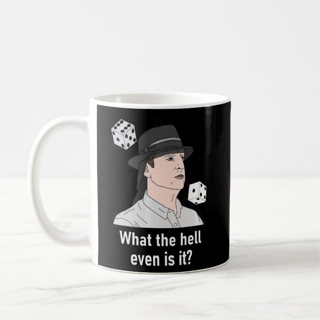 Taza De Café El Gorra de Brian ¿Qué diablos es? (Izquierda)