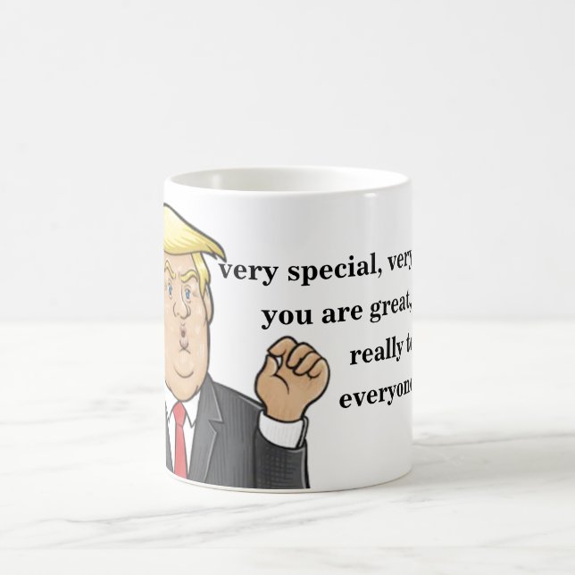 Taza De Café El gracioso día del padre Donald Trump (Centro)