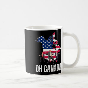 Taza De Café El gracioso presidente Donald Trump Oh Canadá Usa 