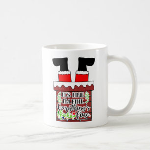 Taza De Café El gracioso Santa Atrapado en el humor de los Navi
