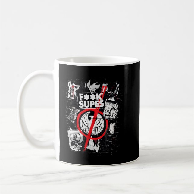 Taza De Café El graffiti anti-sustites de los chicos  (Izquierda)