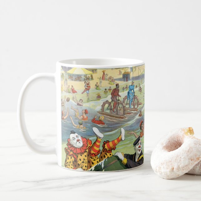 Taza De Café El Gran Carnaval del Agua de la Isla Coney (Con donut)