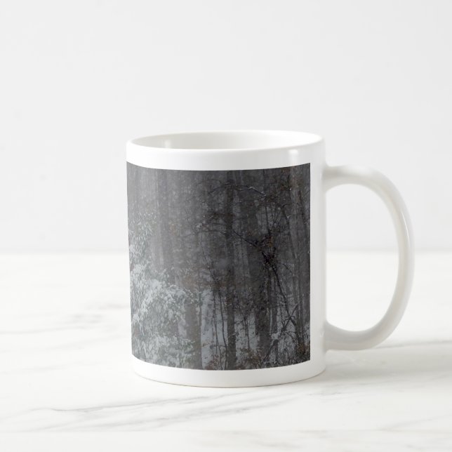 Taza De Café El granero rojo en la nieve (Derecha)