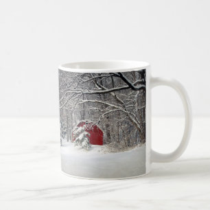 Taza De Café El granero rojo en la nieve de 2011