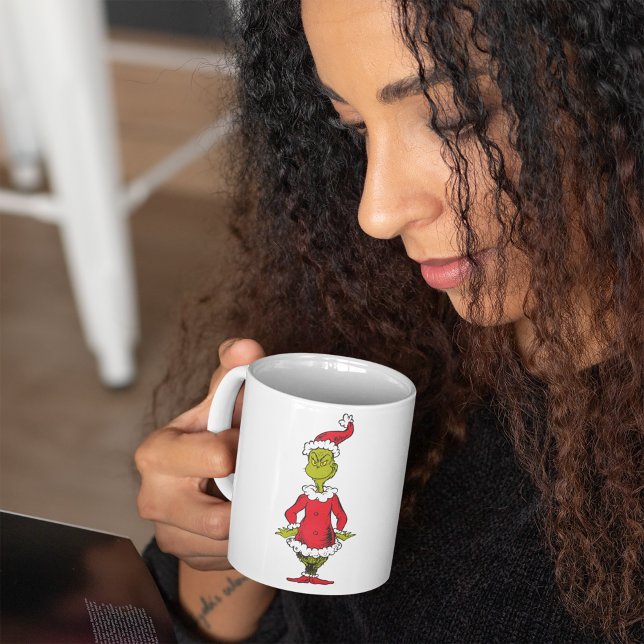 Taza De Café El Grinch clásico | Papá Noel (Subido por el creador)