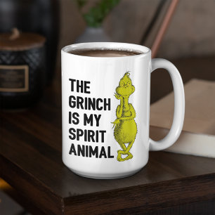 Taza De Café El Grinch es mi Animal Espiritual