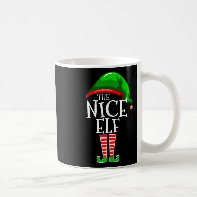 Taza De Café El grupo Nice Elf coincide con los Navidades famil (Derecha)