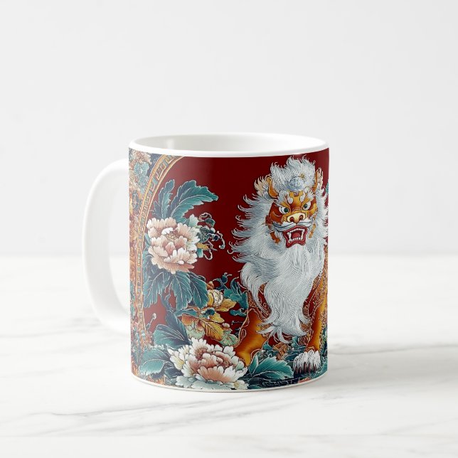 Taza De Café El Guardián del Bloom Crimson (Anverso izquierdo)