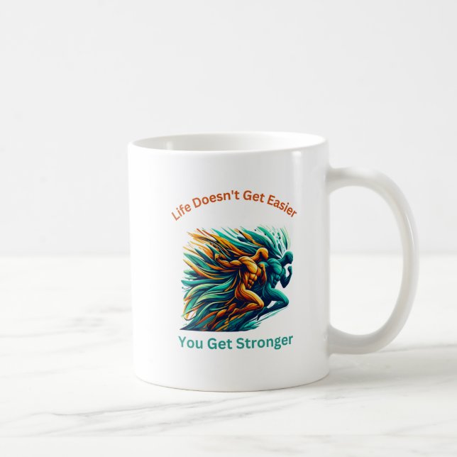 Taza De Café El guerrero al interior: fortalecerse (Derecha)