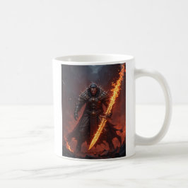 Taza De Café El guerrero del Inferno - Las llamas del poder