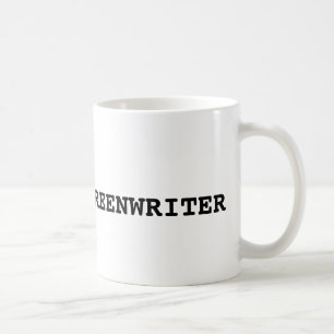 Taza De Café El guionista de TYPWRITER SE DESCOLORA ADENTRO -