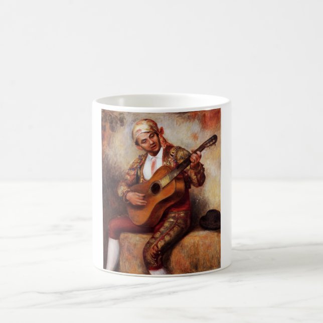 Taza De Café El Guitarista Español (por Pierre-August Renoir) (Centro)