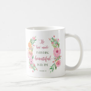 Taza De Café Él ha hecho todo hermoso Eclesiastés 3:11